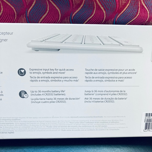 NIB Microsoft Designer Compact Keyboard in white - Picture 2 of 5